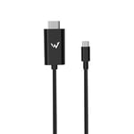 W Wonder Full Power - Cable USB-C vers HDMI 4K60hz - 3m - Noir