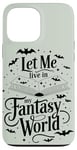 Coque pour iPhone 13 Pro Max Magical Fairies and Dragons Amoureux de livres