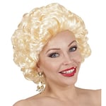 Widmann 02088 - Perruque Diva, blonde, cheveux synthétiques, perruque courte femme, cheveux bouclés, années 50