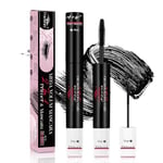 FADVAN Mascara Volume Effet Faux Cils Professionnel Technologie Double Brosse Fluide Coiffant+Mascara Longue Tenue