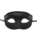 Maskeradmasker Set Svart Halv Ansiktsmasker För Dansfest