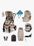 Cosatto Wow 3 Carrycot, Pushchair, Acorn i-Size Car Seat and Base with Accessories Everything Bundle