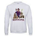 Sweat Shirt Homme Barcelona Collage Ville Carte Postale Fc Barcelone