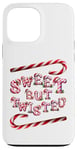 Coque pour iPhone 13 Pro Max Sweet But Twisted. Bâtonnets de canne à sucre d'orge. Noël amusant