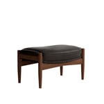 Audo Copenhagen - The Seal Ottoman Walnut / Dakar 0842 - Jalkarahit - Ib Kofod-Larsen - Musta - Puu/Tekstiili materiaali/Vaahto