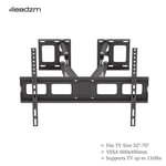 Full Motion Articulating Corner Wall TV Mount Bracket for 32" to 70" Flat Black