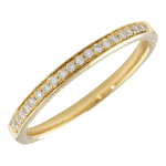 London Road 18ct Gold Portobello Raindrop Diamond Half Eternity Ring, N