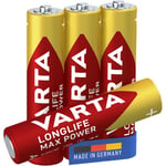 Varta Batteri VARTA Alkaliska Max Power LR03/AAA 4-Pack Longlife AAA/LR03 4-p 4703101404