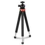 Hama Traveller Pro trépied Smartphone/action caméra 3 pieds Noir, Rouge - Neuf