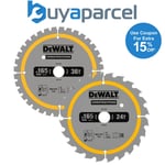 Dewalt DT90270 Construction Circular Saw Blade 2 Pack 165mm 24 + 36 Tooth DCS565