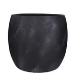 Pot rond terre cuite Lester noir ø38 x h.35 cm