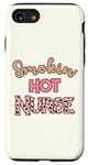 Coque pour iPhone SE (2020) / 7 / 8 Smoking Hot Nurse Rose pâle Motif guépard