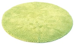 Kinzler J-10083/424 Tapis de Bain Rond en Microfibre Vert Kiwi 90 cm