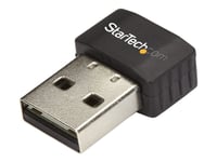 Startech.Com Usb Wi-Fi-Adapter - Ac600 - Dual-Band Trådlös Nano-Adapter - Nätverksadapter - Usb 2.0 - Wi-Fi 5 - Svart