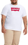 Levi's Men's Big & Tall Graphic Tee T-Shirt, Batwing White, 2XL