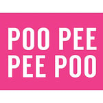 Artery8 Funny Toilet Wall Art Poo Poo Pee Pee Bathroom Sign Decor Extra Large XL Wall Art Poster Print