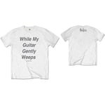 The Beatles Men's Guitar Gently Weeps T-Shirt, White, X-Large