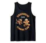 Funny Gingerbread Man Running Team Christmas Xmas Dog Tank Top