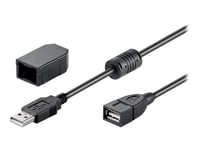 Goobay - Usb-Förlängningskabel - Usb (Hane) Till Usb (Hona) - Usb 2.0 - 2 M - Svart