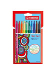 STABILO Trio 2 in 1 - Felt-tip pen and fineliner in one - Set of 10 pieces