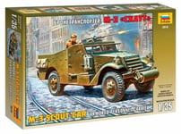 M3 Scout Voiture Armored Personel Transporteur Plastique Kit 1:3 5 Model Zvezda