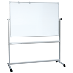 Whiteboard Mobil Og Vendbar 100×200 Cm Magnetisk Med Aluminiumsstel Og Ramme Inkl. Pennebakke