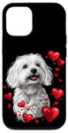 Coque pour iPhone 12/12 Pro Coeurs de Coton de Tuléar pour la Saint-Valentin