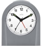 Acctim - Palma Alarm Clock, Analogue, Backlight & Snooze, Rectangular, Grey