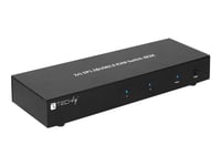 Techly 2-Port Displayport1.2 Dual-Monitor Kvm Switch - Kvm / Lyd / Usb-Svitsj - 2 X Kvm/Lyd - 1 Lokalbruker - Stasjonær