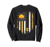 Crane Operator USA Flag Fathers Day Sweatshirt