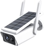 Camera Avec Panneau Solaire Wifi 2Mpx Infrarouge Sd Capteur De Mouvement Abq-Q1