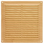 Amig - Grille de ventilation carrée en Plastique avec moustiquaire | Grilles d'aération pour sortie d'air | Idéal pour plafond de cuisine et salle de bain | Dimensions : 170 x 170 mm | Couleur: Pin