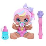 Kindi Kids Poppi Pearl: Bubble 'N' Sing Official Bubble Blowing Baby Doll with Ice Cream Scented Bubbles, Giggling Sounds and Bubble Wand