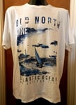 New Maine New England Old North T Shirt White/Blues XL