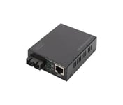 DIGITUS Professional DN-82150 - Convertisseur de support - GigE - 10Base-T, 1000Base-SX, 100Base-TX, 1000Base-T - RJ-45 / SC multi-mode - jusqu'à 500 m - 850 nm
