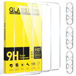 Niphabe 3 Pièces Verre Trempé pour Samsung Galaxy A35 5G avec 3 Pièces Caméra Arrière Protecteur, Ultra Résistant Film Protection écran, sans Bulles Film Protection écran avec A35 5G 6.6"