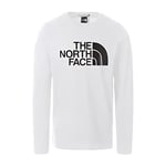 THE NORTH FACE - Men's Half Dome T-Shirt - Long Sleeve Tee - White, XL