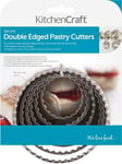 Kitchencraft Round Pastry Cutters Stainless Steel Set 6 Double Edged KCPASTRYSS