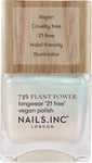 Nails.INC 73% Plant Power Nail Polish, Long Lasting and Quick Drying Nail Free,