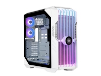 Cooler Master HAF 700 EVO - Tower - SSI EEB - sidepanel med vindu (herdet glass) - ingen strømforsyning (ATX) - hvit - USB/lyd