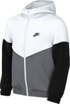 Nike Jacket K Nsw Rpl Wr Hd Jkt Sr, White/Smoke Grey/Black/Black, FZ5516-100, XS