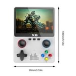 X6 Retro -pelikonsoli 3,5 tuuman IPS HD Screen Mini Handheld Game Player 3D Joystick Sisäänrakennettu 10000 + Pelit ATJ22735 32-bittinen RISC