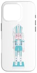 Coque pour iPhone 16 Pro Casse-noisette assortis vintage bleu Merry Christmas jouets