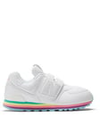 New Balance Younger Girls 574 Trainers - White, White, Size 13 Younger