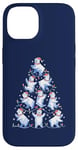 Coque pour iPhone 14 Ours polaire Arbre de Noël Drôle Ours de glace Vacances