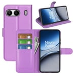 Oneplus Nord 4      Pu Wallet Case    [Purple]