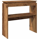 Vidaxl - Table console vieux bois 80 x 30 x 80 cm bois d'ingénierie