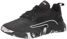 PUMA Women's Fuse 2.0 Gym Trainer Sneaker, Marble Black White-Dark Coal, 4.5 UK