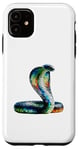 Coque pour iPhone 11 Polygon Art Cobra Serpent Cobras