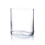 WGV International Vase rectangulaire en Verre Rond Transparent